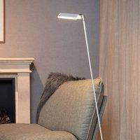 Lucide Aaron LED floor lamp, white, dimmable to warm, height 134 cm