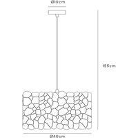 Lucide Almelo pendant light, 1-bulb, black/gold, metal