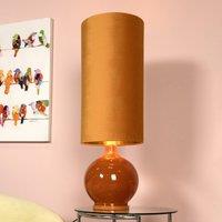 Lucide Esterad floor lamp, ochre, 34 cm, height 100 cm, glass