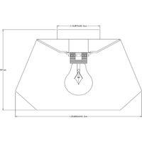 Lucide Jessica ceiling light, black, 30 cm, cotton