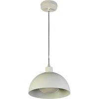 Searchlight Mars pendant light, cream, 25 cm, steel