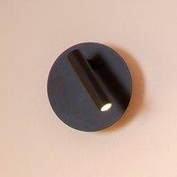 Lucide LED rechargeable wall spot Jolijn, black, 10.2 cm, magnet