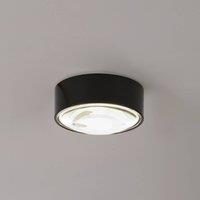 Lindby LED downlight Siaka, black, metal, 5 cm, IP65