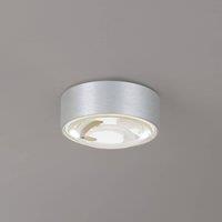 Lindby LED downlight Siaka, grey, metal, 5 cm, IP65