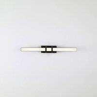 Searchlight Parma LED wall light, black, steel, glass, IP44