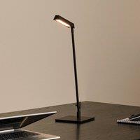 Lucide Lavale LED table lamp, black, dimmable, height 42 cm
