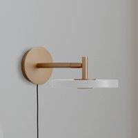 UMAGE LED wall light Asteria Short, white, 25 cm, plug