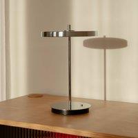 UMAGE LED table lamp Asteria Move, polished steel, 31 cm