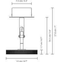 UMAGE LED spotlight Asteria Spot, 12 cm, brass-plated
