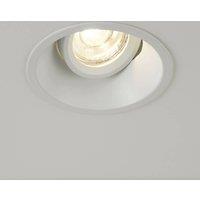 Searchlight Slim Trim recessed light, white, 9.4 cm, IP20, aluminium, GU10