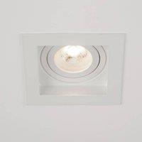Searchlight Grid One recessed light, white, 10 x 10 cm, aluminium, GU10
