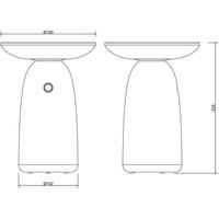 Globo Solar LED table lamp 36625, green, metal, 23 cm, dimmable