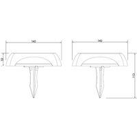 Globo LED solar light 36505, ground spike, wall light, black, aluminium