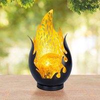 Globo LED table lamp 36534, black, gold, metal, glass