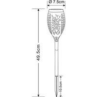 Globo LED ground spike light 33536-3, torch, black, set of 3