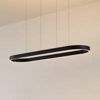 Lucande Smart LED pendant light Melinay, black, CCT, Tuya