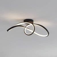EGLO connect LED ceiling light Calarossa-Z, black, aluminium