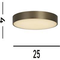 Searchlight Palma LED ceiling light, bronze-coloured, 25 cm, steel/acrylic