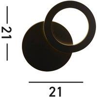 Searchlight Hyde LED outdoor wall light, black, 21 cm, aluminium, indirect