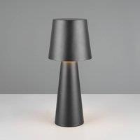 Trio Lighting Nubian table lamp, black, height 40 cm, metal, E27
