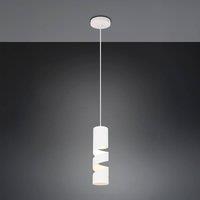 Trio Lighting Stream pendant light, white, 8 cm, metal, GU10