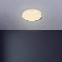 Globo LED ceiling lamp Sapana, white, 42 cm, plastic, IP44