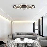 Globo Jayden LED ceiling lamp, length 73 cm, anthracite/grey, metal