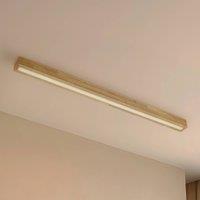 Lucande Emara LED ceiling light, light wood, oak, dimmable