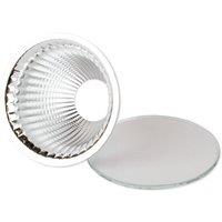 The Light Group SLC reflector 60 with glass for LED spotlight Art, aluminium