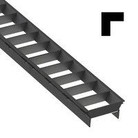 The Light Group SLC anti-glare louvre Click L joint, black, plastic