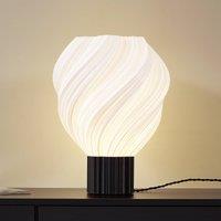 Lindby Nuvia table lamp, height 39.1 cm, white, 3D printed