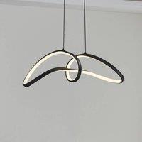 EGLO connect LED pendant light Calarossa-Z, black, aluminium
