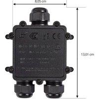 PRIOS Cable connector, waterproof, IP68, length 130 cm, black