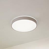 Lindby LED ceiling lamp Zylo, light grey, 49 cm, CCT, dimmable