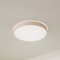 Lindby LED ceiling light Zylo, beige, 49 cm, CCT, dimmable
