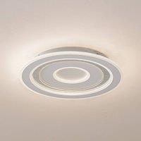 Lindby LED ceiling light Lorvik, 40 cm, white, CCT, dimmable