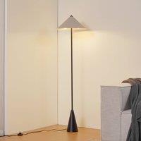 Lindby Norvik floor lamp, height 150 cm, black/grey, metal