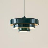 Lindby Tivra pendant light, green, 35 cm, metal, E27