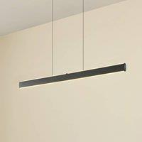 Lucande Arvon LED hanging light, black, 117 cm, dimmable, CCT