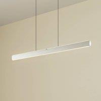 Lucande Arvon LED hanging light, aluminium colour, 117 cm, dimmable, CCT