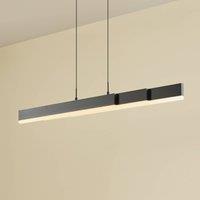 Lucande Torven LED pendant light, black, CCT, dimmable
