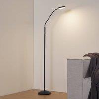 Lindby Elvyn LED battery-powered floor lamp, black, adjustable
