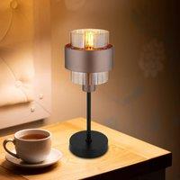 Globo Milley table lamp, height 47 cm, bronze-coloured, metal