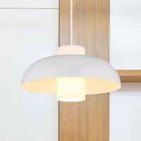 Globo Lowe hanging light, white matt, 38 cm, metal