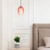 Globo Jessica hanging light, 18 cm, red, glass