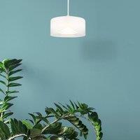 Globo LED pendant light Belinda, 15 cm, white, glass