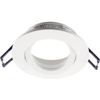 Deko-Light Samsola recessed ceiling light, white, 8 cm, metal