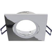 Deko-Light Samsola recessed ceiling light, shiny silver, 9 x 9 cm, metal