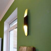 Deko-Light Apodis LED wall light, black/gold, height 50 cm, metal, dimmable