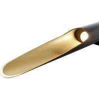 Deko-Light Apodis LED wall light, black/gold, height 80 cm, metal, dimmable